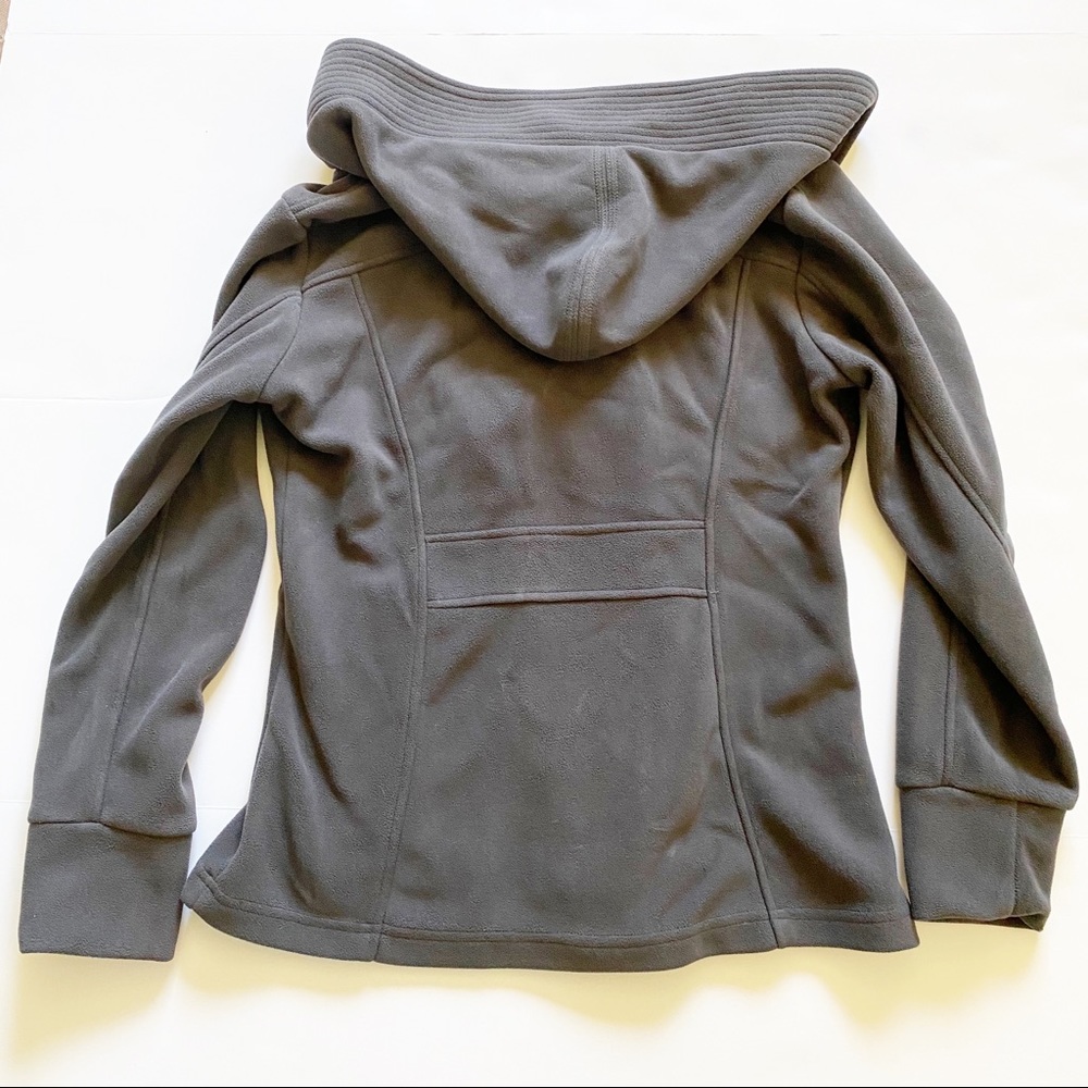 Mondetta grey fleece asymmetrical zipper jacket - Picture 3 of 5